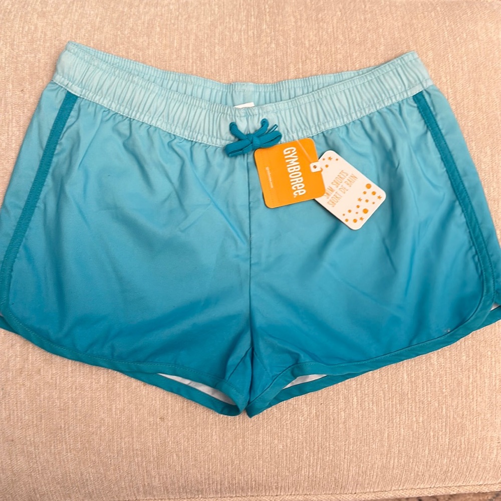 Gymboree Swim shorts in blue ombré sz 14 BNWT